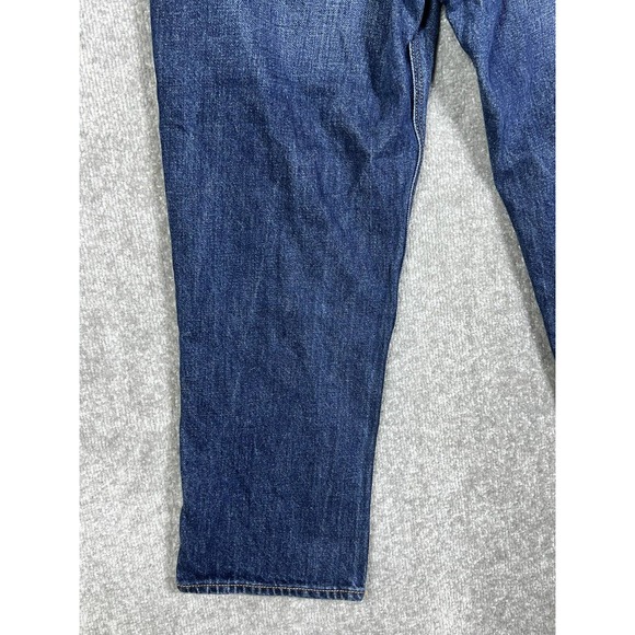 Old Navy High Rise Slouchy Straight Button Fly Crop Jeans Womens Size 6 Blue - Picture 12 of 16
